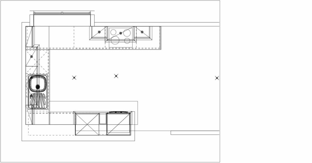 projekt kuchni rzut funkcjonalny